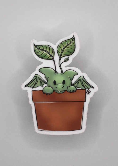 The Potted Hatchling Sticker